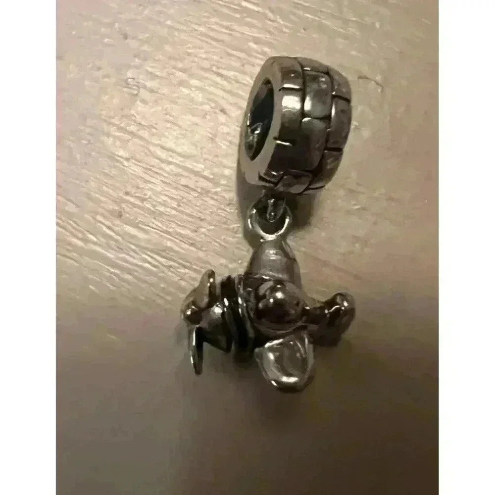 925 Silver | Airplane Dangle Charm Bracelet Bead - Picture 5 of 5